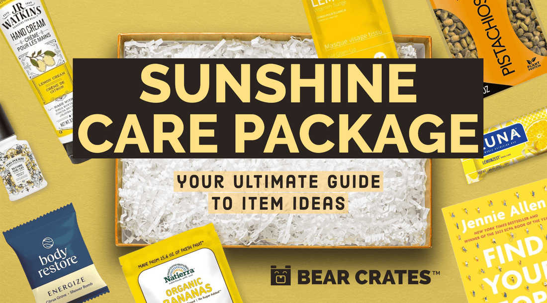 Huge List of Item Ideas for Sunshine Care Packages Blog Main Image