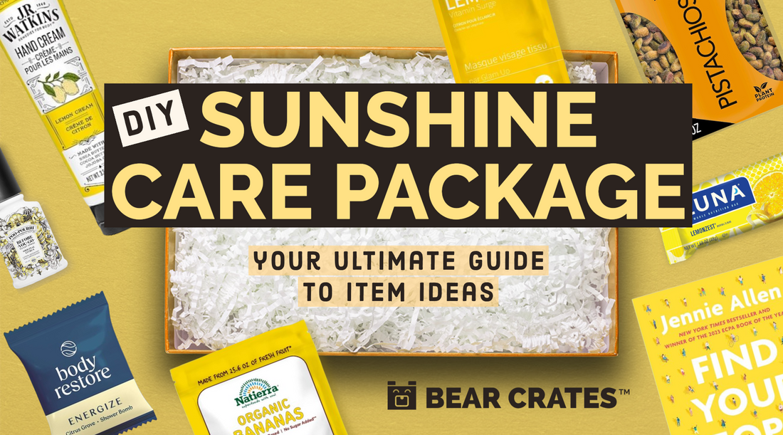 Image of Yellow Items to Include in a Sunshine Care Package