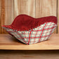 Red Plaid & Heart Microwave Bowl Cozy