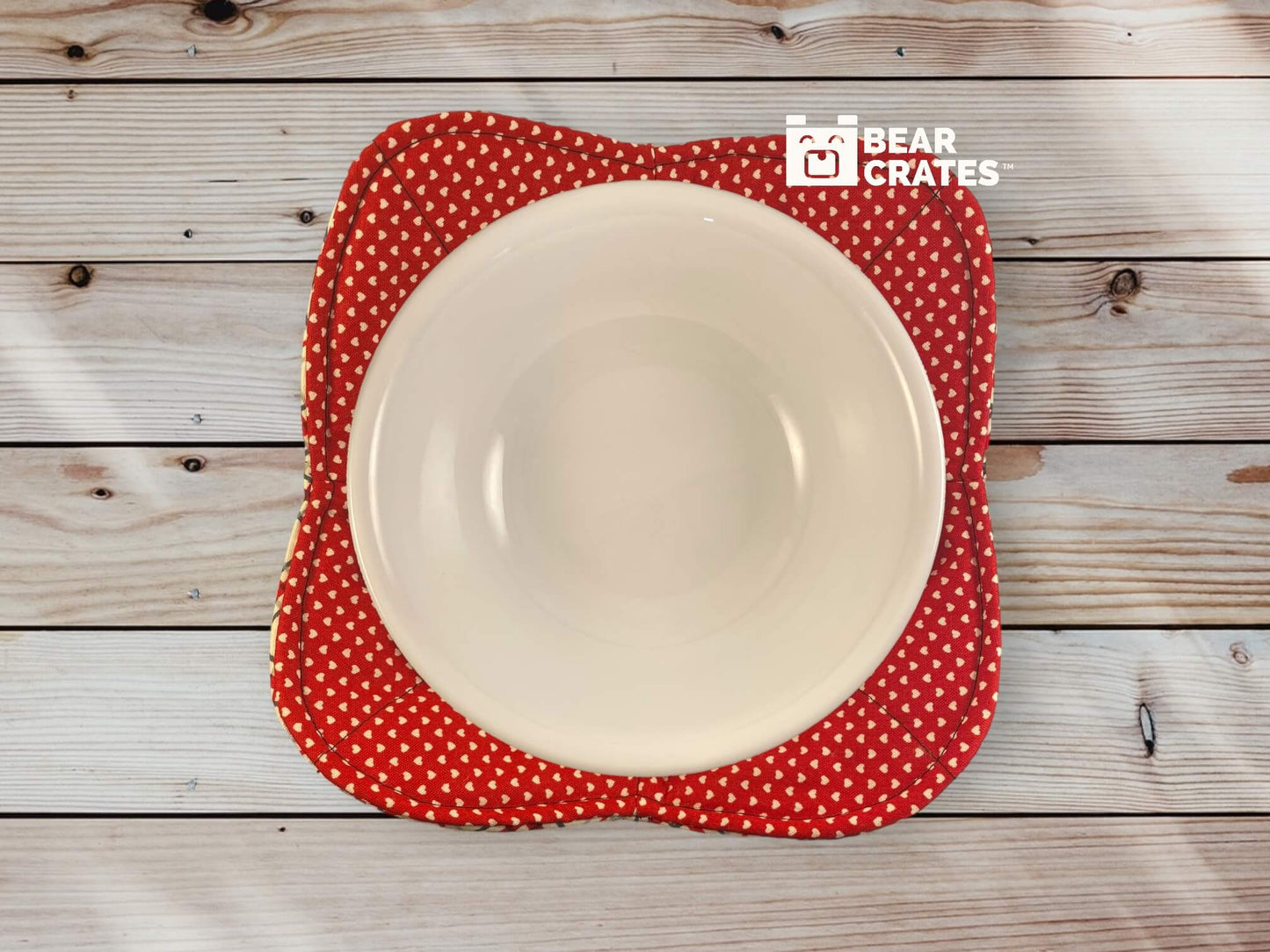 Red Plaid & Heart Microwave Bowl Cozy