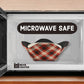 Unique Red White & Black Plaid College Dorm Gift, Microwave Bowl Cozy