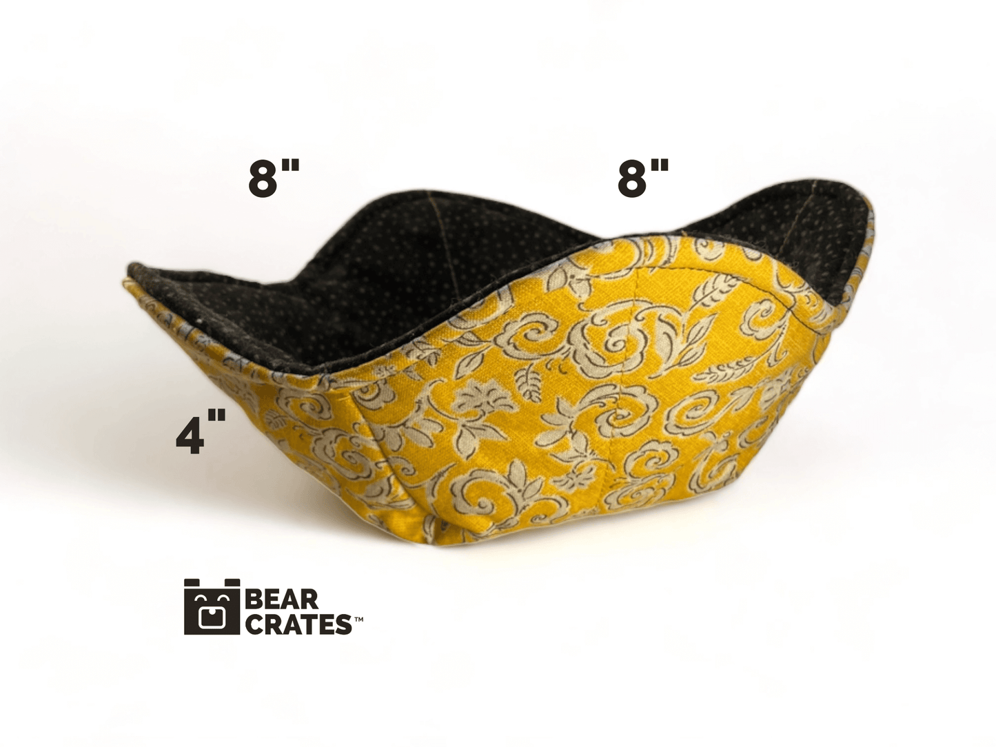 Black and Yellow Bowl Cozy for Microwave