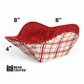 Red Plaid & Heart Microwave Bowl Cozy