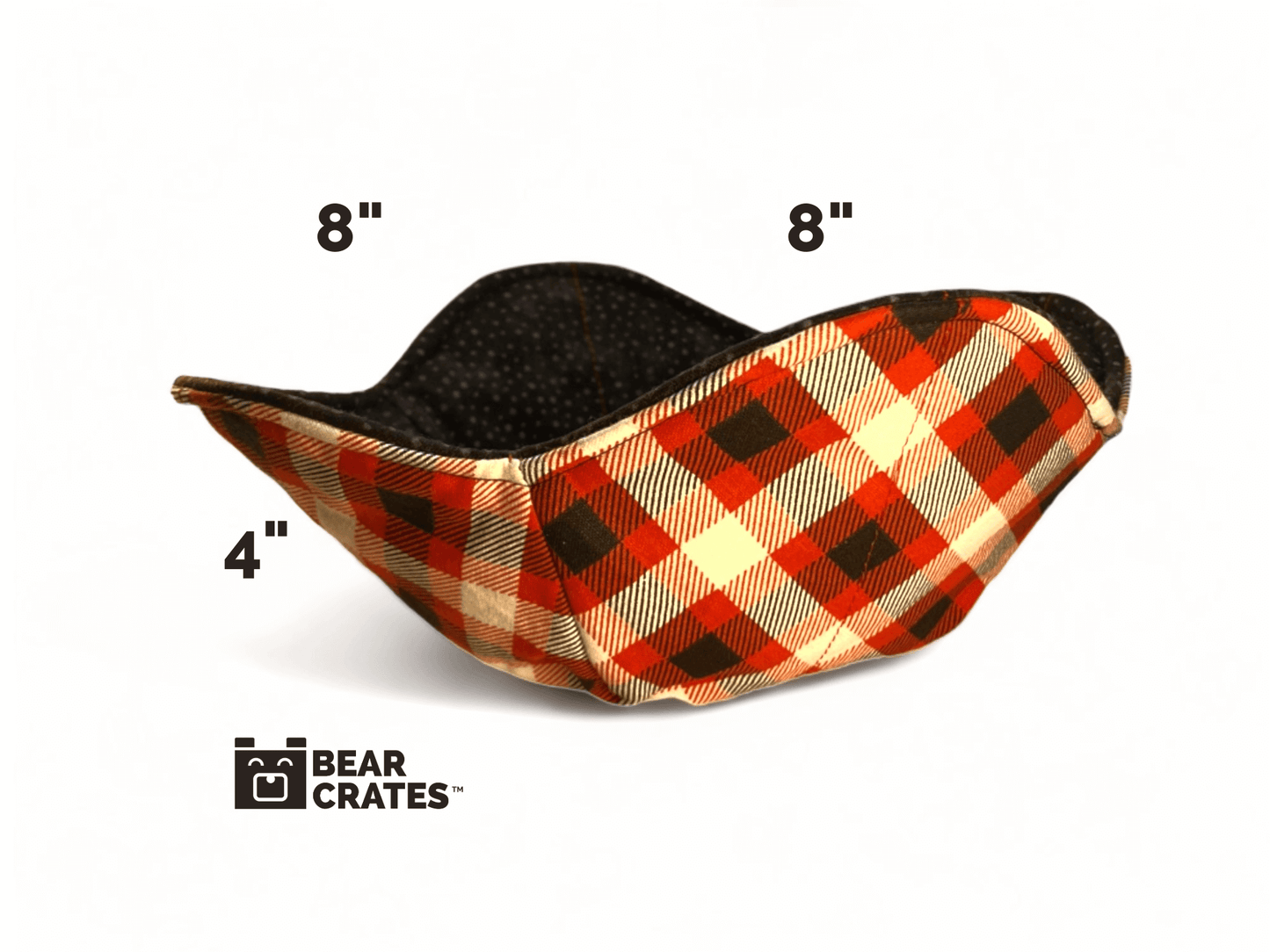 Unique Red White & Black Plaid College Dorm Gift, Microwave Bowl Cozy