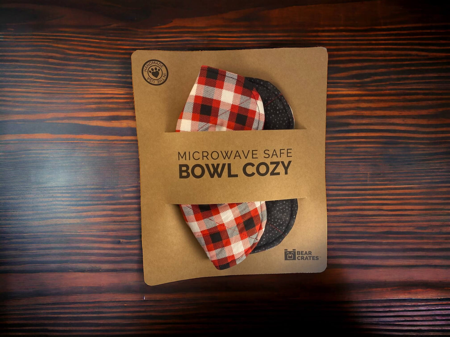 Red & Black Microwave Bowl Cozy