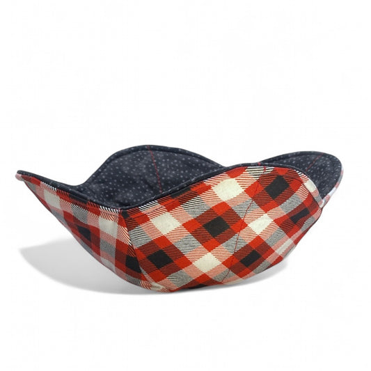 Red, White & Black Plaid Bowl Cozy