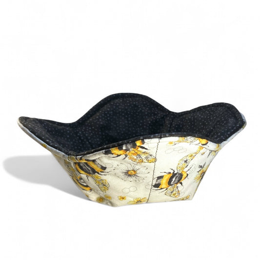 Bee Fabric Bowl Cozy for Microwave