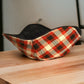 Unique Red White & Black Plaid College Dorm Gift, Microwave Bowl Cozy