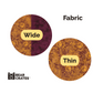 Fabric Details for Sunflower Key or Fob Wristlet with Maroon & Gold