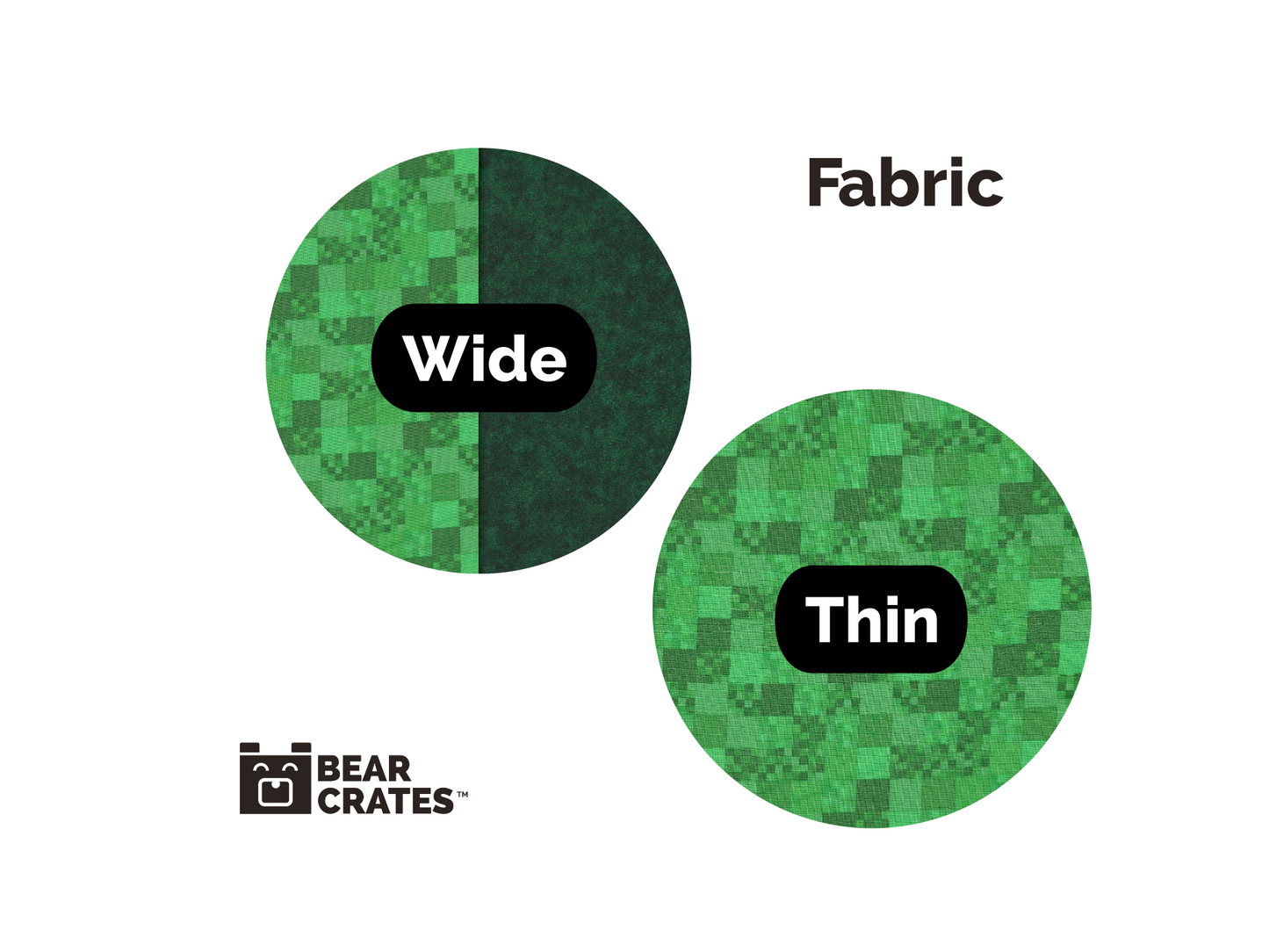 Fabric with Green Squares and Pixels that Looks Like Sweeper