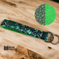 Green Floral Key or Fob Wristlet