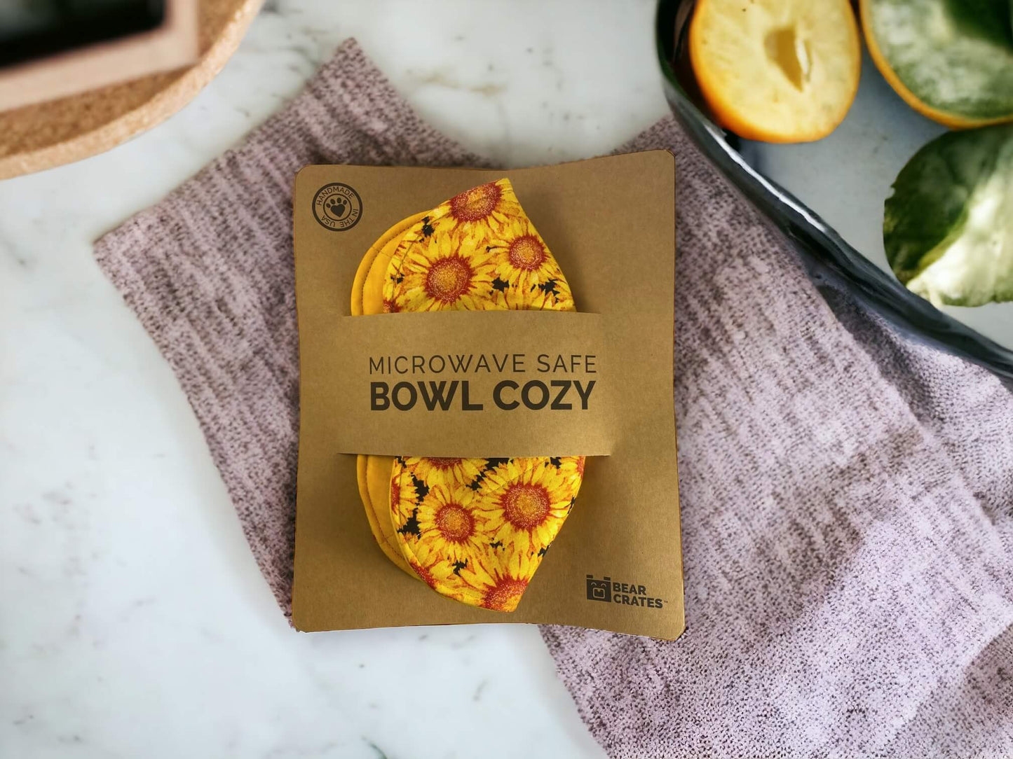 Sunflower Microwave Bowl Cozy